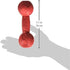 Nerf Dog 7in Bash Squeak Barbell Dog Toy - Red
