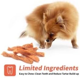 Chicken Dog Chew Twist Sticks, Puffed Human Grade Treat Sticks, Rawhide Alternative, Easy to Digest, 20pcs/Pack