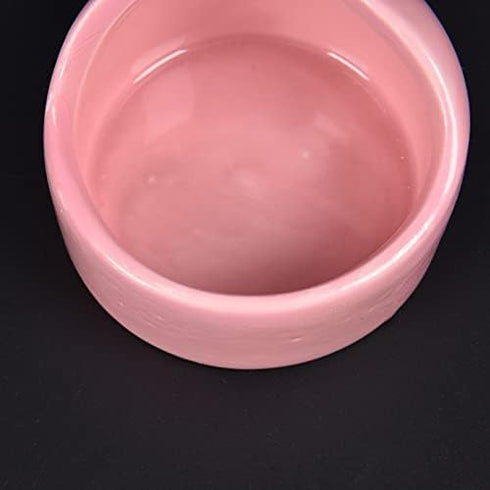 3 Pcs Ceramic Hamster Bowl, Small Animal Food Bowl and Water Dish Feeder, No Spill, No Turnover for Guinea Pig