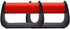 Pushup Handles for Floor Board - Portable Push Up Bars for Home Workout Equipment, Red