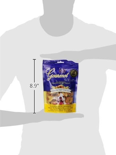 (2 Pack) 6 oz Loving Pets All Natural Premium Banana and Chicken Wraps with Glucosamine and Chondroitin Dog Treats