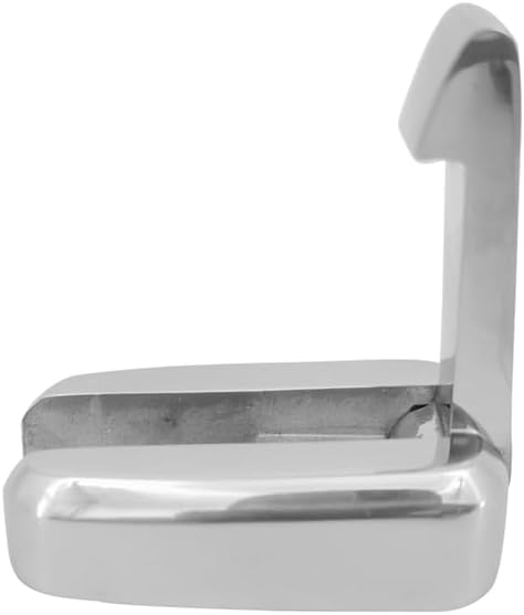 ISURE MARINE 316 Stainless Steel Spring Folding Hook, Durable Marine Grade Coat Hook for Boats Yachts