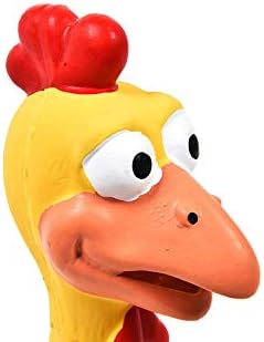 Tamu style Rubber Chicken Squeaky Dog Toys for Small, Medium, or Large Pet Breeds.