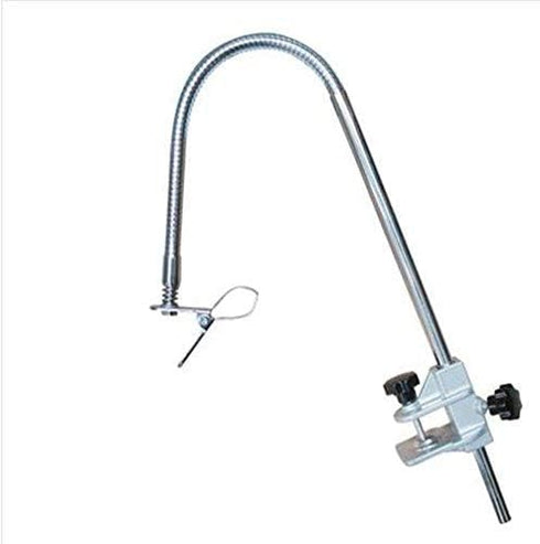 Heavy Duty Dog Grooming Table - Hair Dryer Stand with Adjustable Third Arm and Clamp for Hands-Free Grooming