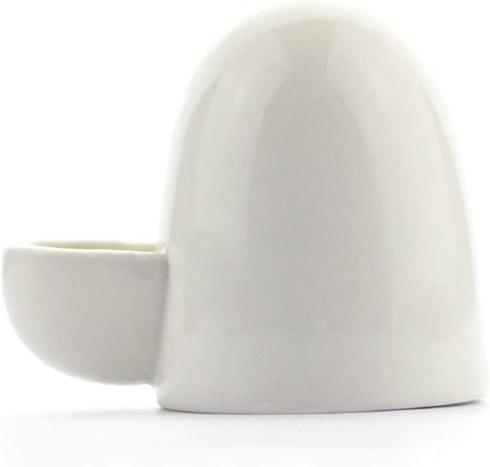 Dahey Drinking Water Feeder, Ceramics Silent Bottle Waterer for Small Pets, White, 8Oz