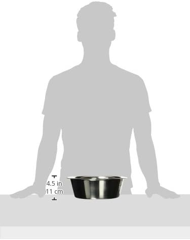Loving Pets Standard Stainless Dish Dog Bowl, 5-Quart