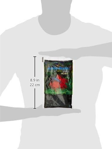 Aquarium Sand - 1-Pound, Black Gravel, Premium Fish Tank Substrate for Betta and Freshwater Aquariums