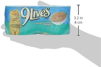 9 Lives Cat Food, Chicken and Tuna Dinner, 4 ct, 5.5 oz