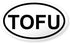 CafePress TOFU Oval Bumper Sticker Car Decal