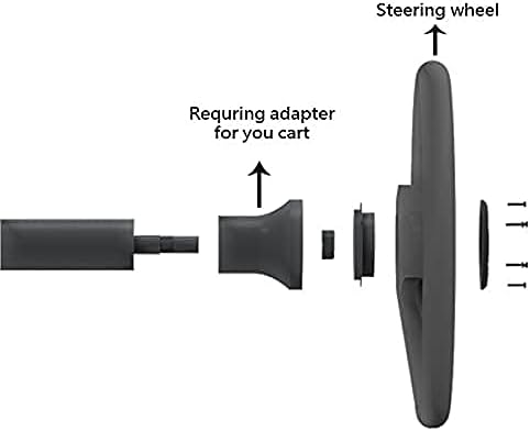 Golf Cart Steering Wheel - Fit for Club Car DS & Precedent, EZGO TXT & RXV, Universal Steering Wheel