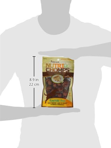 NutriChomps Dog Chews - 2.5-inch Knots, Rawhide-Free Dog Treats, 8 Count, Real Chicken Flavor