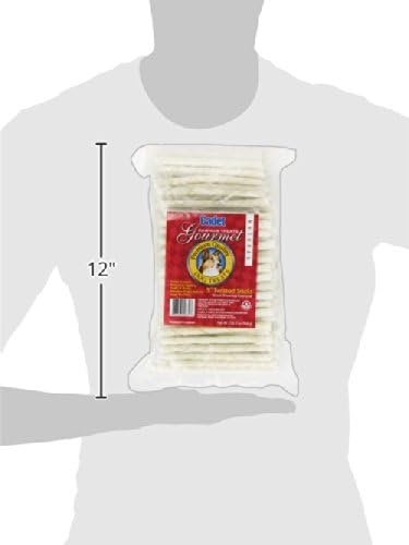 5 Inch (34 Count) Cadet Premium Grade Beef Hide for Dogs, Long Lasting Rawhide Twist Chew Sticks, Natural Dog Chews