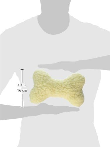 Boss Pet Products 08807 Digger's Fleece Plush Characters Dog Toy, Cuddly Bone Shape with Squeaker