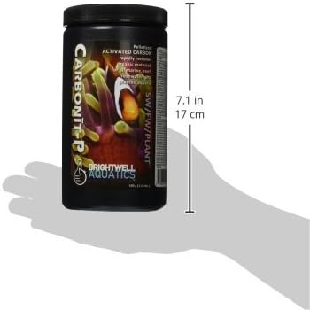 Brightwell Aquatics Carbonit-P, Activated Carbon Filter Media for Marine and Freshwater Aquarium, 500-g