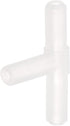uxcell 48Pcs Aquarium Air Valve Connector, T-Shaped Plastic Inline Tubing 3/16"(4.9mm) OD for Fish Tank Pond