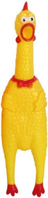ZGLUZP 1 Pc Yellow Rubber Squeezing Screaming Chicken Toy for Pets Dog Chew Toy MiniaturesSuper Durable Funny Novelty