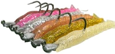 Get Thumped 3-Pack, Premium Soft Shrimp Bodies for Saltwater Fishing - Unrigged Lifelike Bait Perfect for Inshore