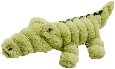 Pet Lou Zoo Friends Alligator, 16-inches Long, Green, Squeak Toy, Plush, Pet