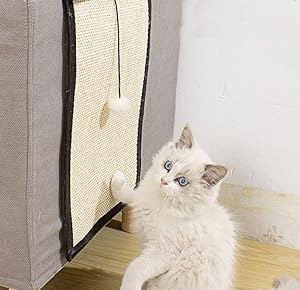 Cat Scratching Pads Furniture Protectors Natural Sisal Cat Scratching Pad Couch Cover Cat Scratcher Cat Scratch Mat for Sofa Couch Chair Wall Carpets Cats Grinding Claws