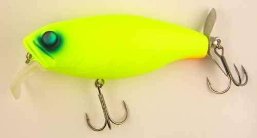 deps Buzzjet Matte Chart Fishing Lure Wake Bait #6 Metal Round Point Tuna