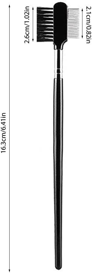Black Dog Combs Head Brush, Cleaning Tear Stain Remover for Small Cats and Dogs, Double-Sided Comb