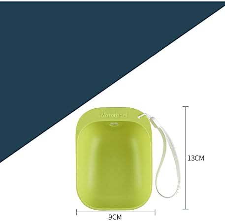 Dog Water Bowl Dog Water Bowl for Long Walks, Travel, Camping and Hiking Dispenser Water Bowl for Dogs and Cats Pets Water Bowl Portable and Leak Proof by- PetStore21., Green