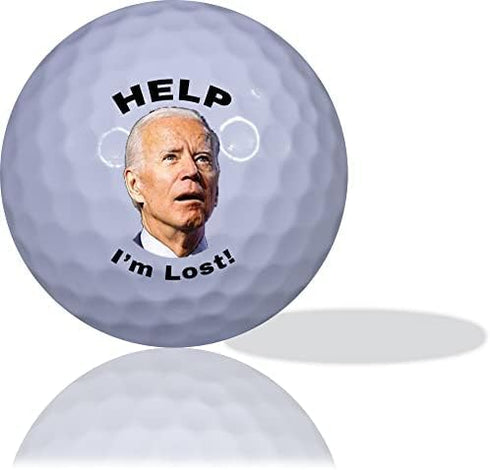 Help I'm Lost Joe Biden Golf Balls 12 Pack • Great Gift Idea for Golfer | Novelty Golf Humor Accessories