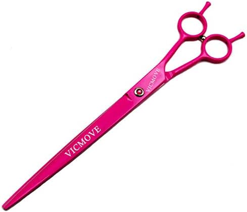 9" Professional Pet Dog Grooming Scissors Suit Cutting&Straight&Curved Shears Kit (9 Inch,
