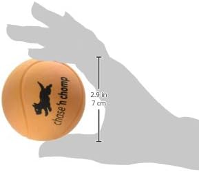 Chase 'n Chomp Hi-Bouncer Ball Pet Chew Toy, 2.85-Inch, Orange