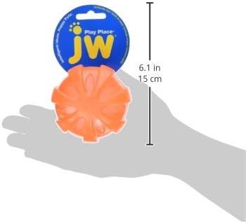 JW Pet Playplace Squeaky Ball, Medium Size, Multicolor