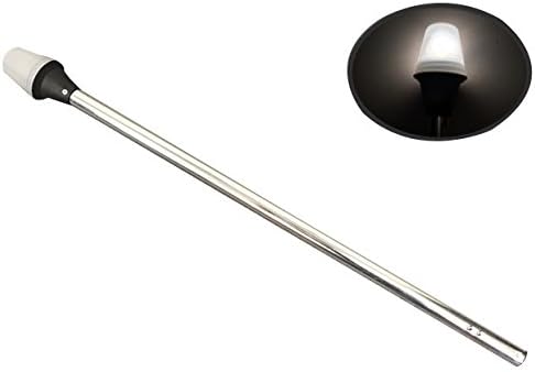 24-Inch Pactrade Marine All-Round Boat Navigation Lights - Incandescent White Stern Light (Flush Mount, Replacement