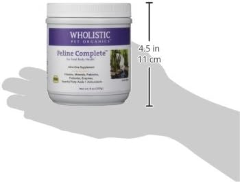 Wholistic Pet Organics Feline Complete, 8 Oz, Multivitamin & Probiotic Powder for Cats, Natural Cat Food & Digestive