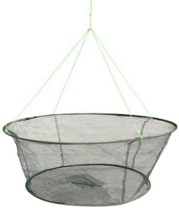 Foldable Fishing Net, Hand Casting Cage Crab Net for Minnows, Crab, Lobsters, and Fishes