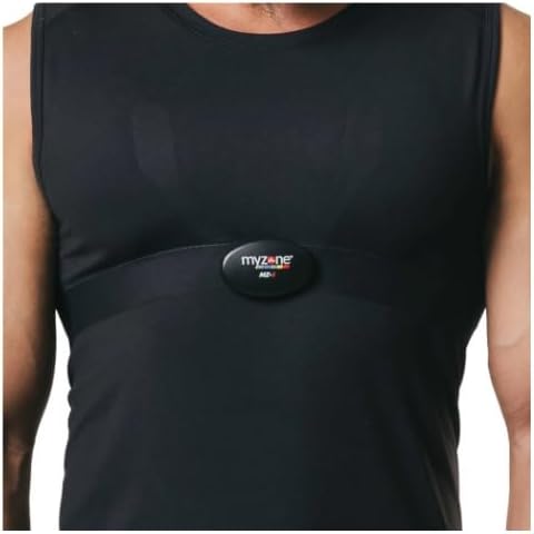Myzone MZ-3 Sports Shirt (Standard) Black Performance Gym Shirt for Men, Designed