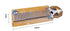 Dog Metal Comb, 7.5inch Dematting Tool, Stainless Steel Teeth for Grooming Dogs and Cats (M: 19x4cm)