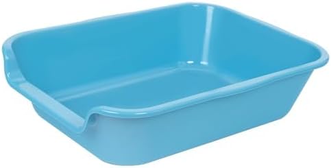 Ying Tutu 2 Pack 20" 15.5" of Extra Large Cat Litter Box (ABS Material), Low Entry Senior Litter Pen for Geriatric