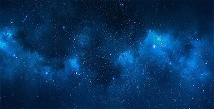 36X18IN Art Starry Aquarium Background with 8 EVA Double-Sided Tape, Starry Fish Tank Decorations