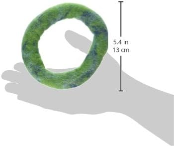 One Pet Planet 5-Inch, Wool Dog Toy, Green