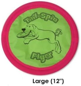 Booda Tail-Spin Flyer, 10" Diameter Floppy Dog Frisbee, Pack of 2