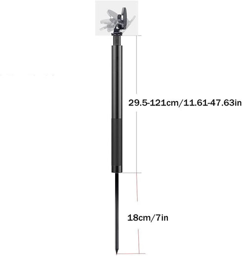 CTDWNT Golf Monopod Selfie Stick,Golf Swing Analyzer Phone Holder,Adjustable Tripod with Spike Stake Golf