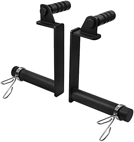 LoGest Farmer Walk Handles Set of 2 with Clip Collars, Portable Exercise Equipment for Body Building Workouts