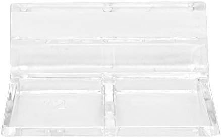 Pssopp Hffheer 20Pcs Aquarium Glass Cover Clip, Clear Acrylic Universal Lid Clips for Rimless Aquariums