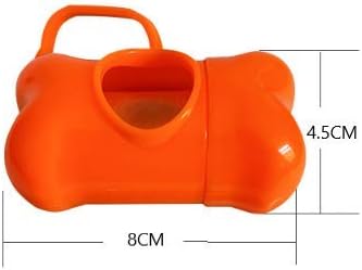 LIUSM 5 PCS Bone Shaped Poop Bag Dispenser Pet Waste Disposal Bag Dispenser With Waste Bag (Random Color)