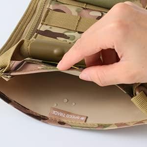 Tactical Christmas Stocking - MOLLE Webbing with Flag Patch, Zip Pocket, Gift for Veterans and Outdoorsy People
