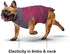 MAXX Dog Recovery Suit – Cozy Breathable Post-Surgery Suit for Wounds, E-Collar, Cone Alternative (Ruby Red Grey, S+)