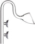 FZONE Aquatic Glass Lily Pipe Outflow with Suctions for Aquarium Plant and Marine Filter, 5/8'' (16/22mm) Tubing