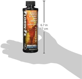 Brightwell Aquatics Florin Fe, Bioavailable Ferrous & Ferric Iron Source for Planted Aquariums, 250-ml
