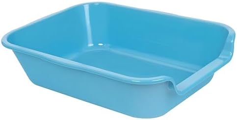 Ying Tutu 2 Pack 20" 15.5" of Extra Large Cat Litter Box (ABS Material), Low Entry Senior Litter Pen for Geriatric