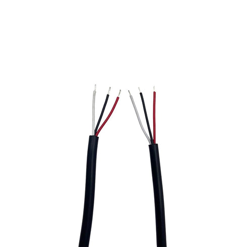 ESDEITT M6 3Pin Set (1 Transmission(25cm+25cm) Waterproof Male & Female Pigtail Cable Pair),Ideal for LED