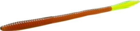 Zoom Bait Zoom Trick Worm-Pack of 20 (Motoroil Chartreuse, 6.75-Inch)